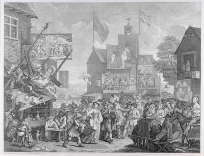 Feira de Southwark, 1733 de William Hogarth