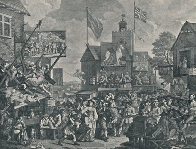 Feira de Southwark, 1733, 1920 de William Hogarth