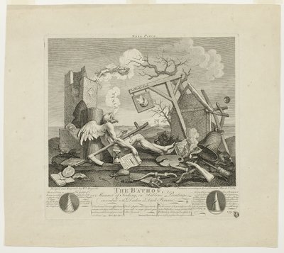 Tailpiece, ou o Bathos de William Hogarth