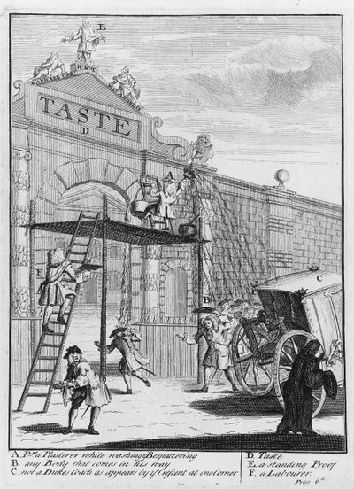 Gosto, ou Burlington Gate, 1732 de William Hogarth