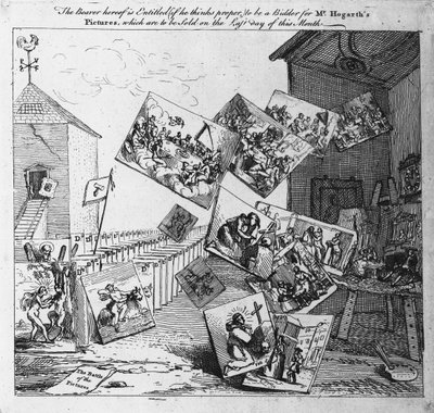 A Batalha das Imagens, 1745 de William Hogarth