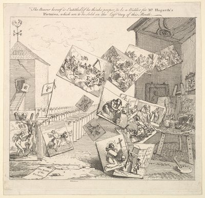 A Batalha das Imagens, 1745. de William Hogarth