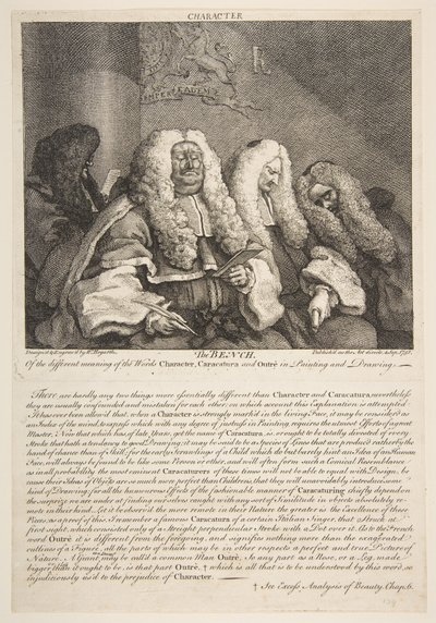 The Bench, setembro de 1758. de William Hogarth