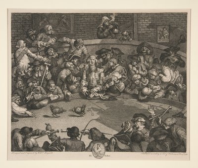 A briga de galo de William Hogarth