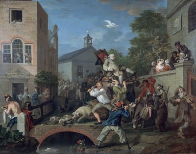 A Eleição IV Presidindo o Membro, 1754-55 de William Hogarth