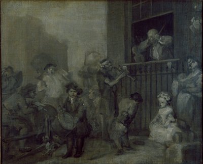 O músico enfurecido, c1741 de William Hogarth