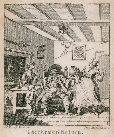 O retorno do fazendeiro de William Hogarth
