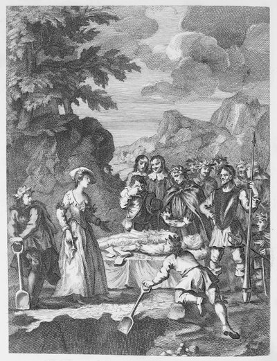O funeral de Chrystom e Marcella se reivindicando de William Hogarth