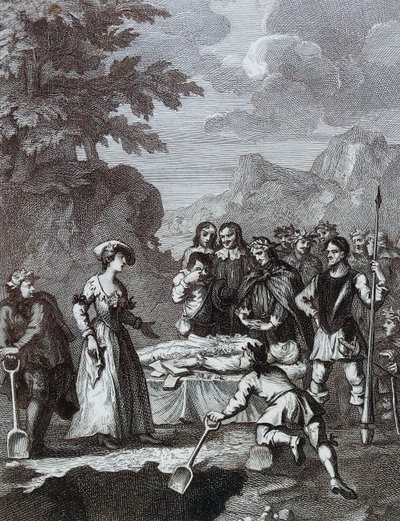 O Funeral de Chyrstom & Marcella vindicando a si mesma" de William Hogarth de William Hogarth