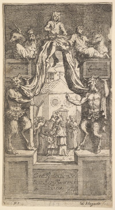 The New Metamorphosis: Frontispiece, Vol.1, 1724. de William Hogarth
