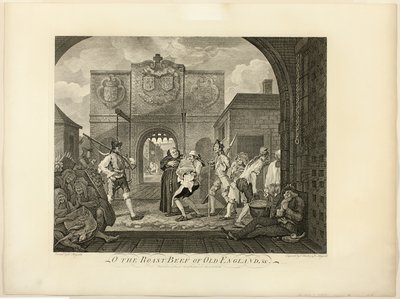 A carne assada da velha Inglaterra de William Hogarth