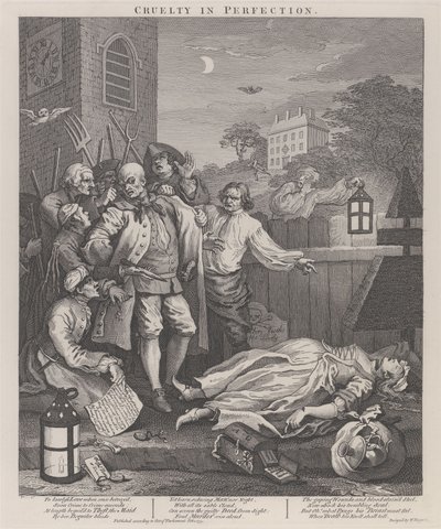 O terceiro estádio da crueldade: a crueldade na perfeição de William Hogarth