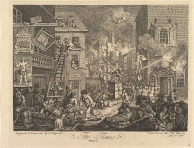 The Times, Placa 1 de William Hogarth