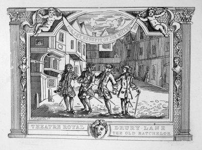 Teatro Real, Dury Lane, o Velho Batchelor de William Hogarth