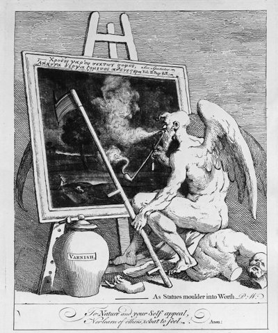 Tempo fumando uma imagem, 1761 de William Hogarth
