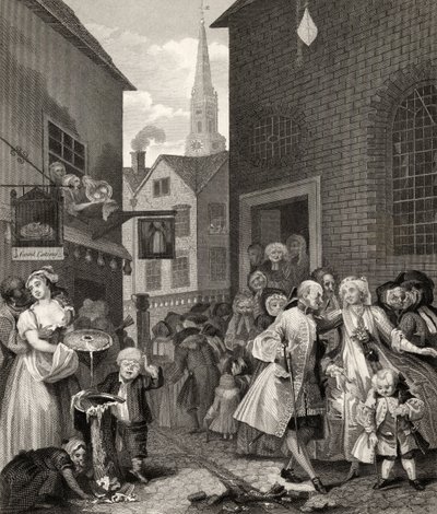 Times of the Day: Noon, de "Os Trabalhos de William Hogarth", publicado em 1833 de William Hogarth