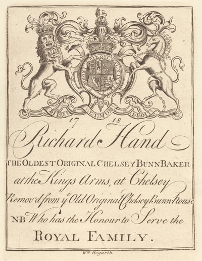Ficha comercial para: Richard Hand, The Oldest Original Chelsey Bunn Baker at the King