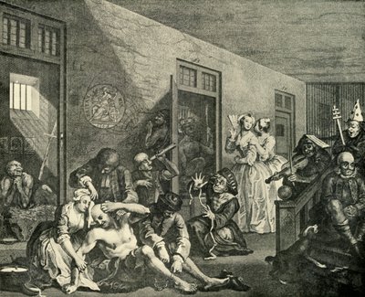 Tratamento dos Insanos, 1733, 1925. de William Hogarth