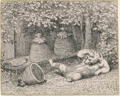 Urso picado por abelhas de William Holbrook Beard