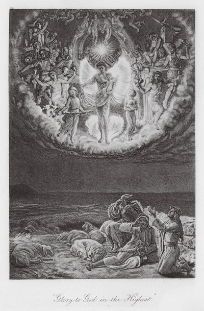"Glória a Deus nas Alturas" (fotogravura) de William Holman (after) Hunt