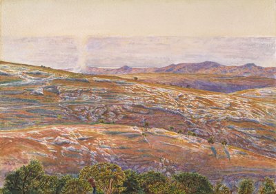 O Mar Morto de Siloam, 1861.   de William Holman Hunt