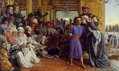 The Finding of the Saviour in the Temple, 1854-55. de William Holman Hunt