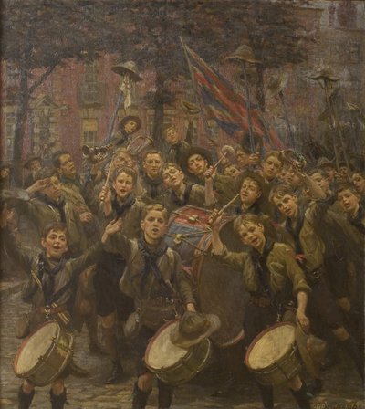 Aplaudindo o Escoteiro Chefe, Praça Dowry, Hotwells de William Holt Yates Titcomb