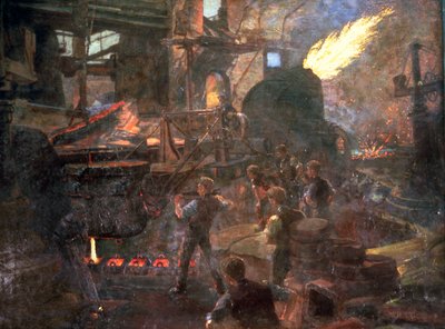 &39;A riqueza da Inglaterra: o processo Bessemer de fazer aço&39;, 1895 de William Holt Yates Titcomb