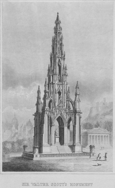 Sir Walter Scotts Monument, c1849-1853. de William Home Lizars