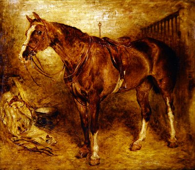 Um cavalo no estábulo de William Huggins