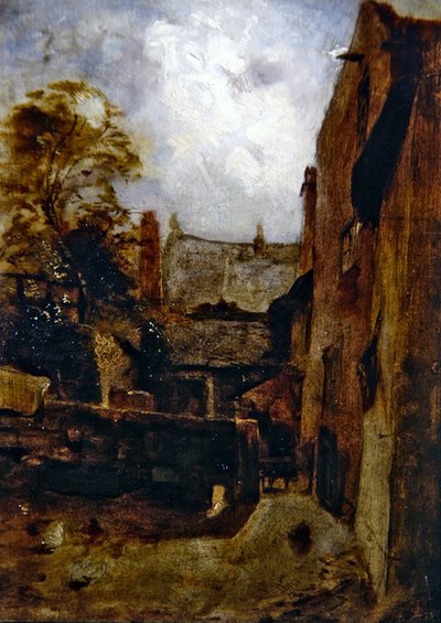 Esboço para Bidestone Farmhouse de William Huggins