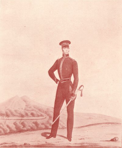 Oficial das espingardas do exército de Madras, despir-se, c1837-1843, 1909 de William Hunsley