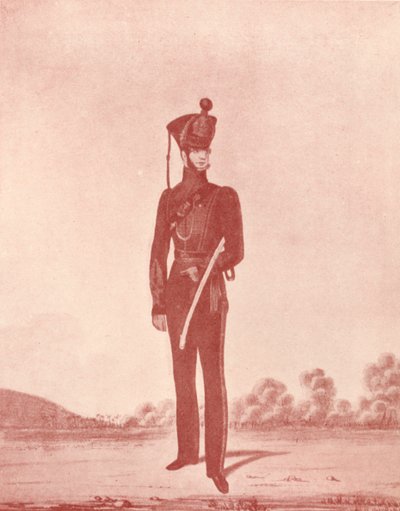 Oficiais dos fuzis do exército de Madras, c1837-1843, 1909 de William Hunsley