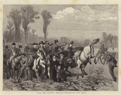Com os Hounds da Rainha, Uncarting the Stag de William III Bromley