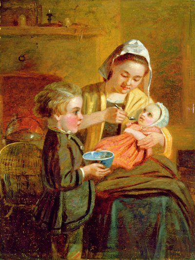 Alimentando o bebê de William I Bromley