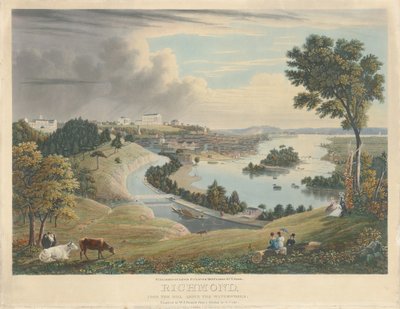 Richmond: da colina acima do sistema hidráulico de William James Bennett after George Cooke