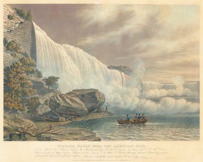 Niagara Falls do lado americano de William James Bennett after John Robert Murray