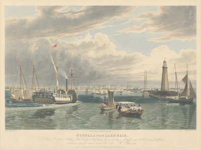 Búfalo, do Lago Erie de William James Bennett after John William Hill