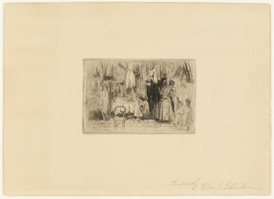 Na costureira de William James Glackens