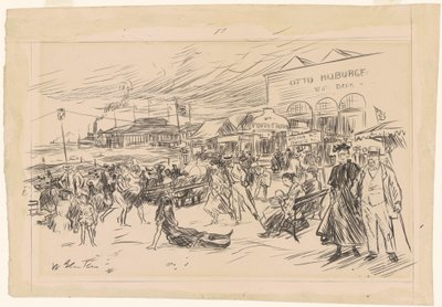 Calçadão de Coney Island de William James Glackens