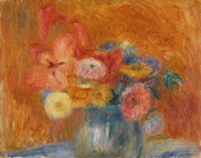 Tigela Verde de Flores de William James Glackens