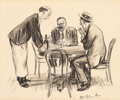 Nunca mais, Ele observou Gloomily de William James Glackens