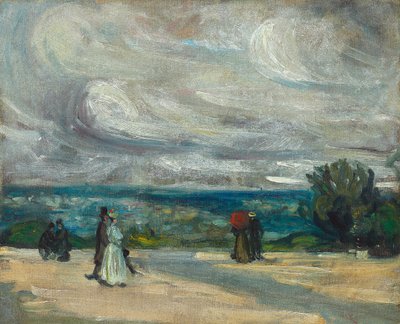 The Terrace (óleo sobre tela) de William James Glackens