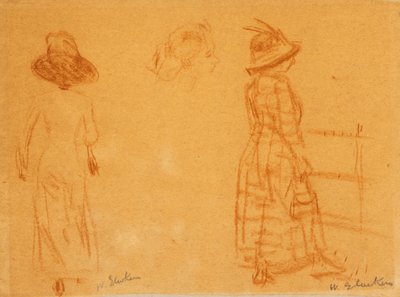 Duas Mulheres e Cabeça de Mulher de William James Glackens