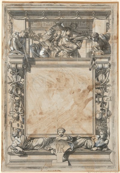 Design para o Certificado de Menção Honrosa da Exposição Internacional de Londres de 1862 de William James Linton