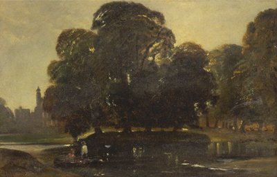 Uma Vista do Eton e do Fellows Eyot de William James Muller