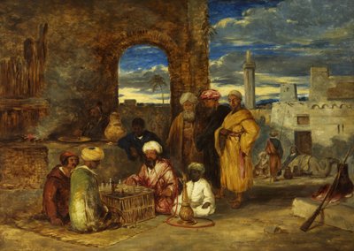 Árabes jogando xadrez de William James Muller