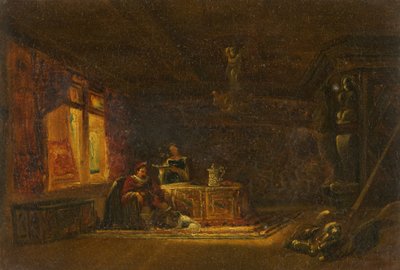 The Baronial Hall (óleo sobre tela) de William James Muller