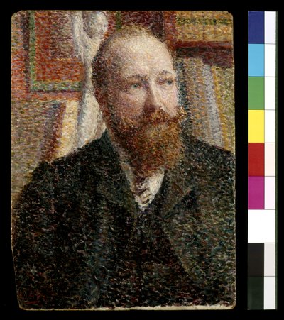 Retrato de Alfred Verhaeren (óleo a bordo) de William Jelley
