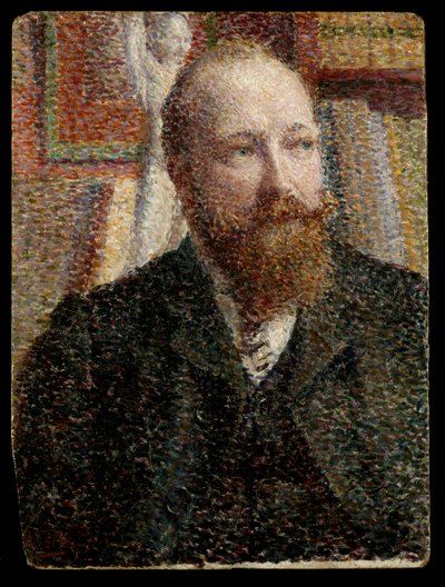 Retrato de Alfred Verhaeren c.1890 (óleo a bordo) de William Jelley